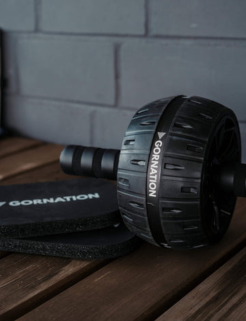 GoZone Ab Wheel – Grey/Black, With foam grip handles 